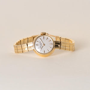 Patek Philippe Silver Satin Dial on 18K Gold Ref 3036