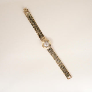 Vintage Ladies Cartier Round Fluted Bezel Watch 18K Gold