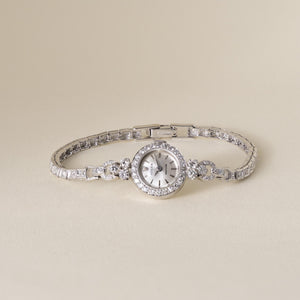 Vintage Rolex 1.50 Carats Diamond Precision Platinum Ladies Cocktail Watch