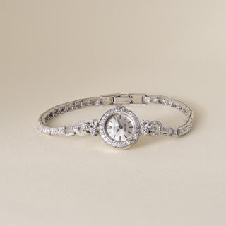 Vintage Rolex 1.50 Carats Diamond Precision Platinum Ladies Cocktail Watch