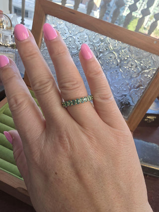 18K Yellow Gold 2.27 Carats Paraiba Tourmaline Oval Ring Band
