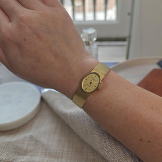 Vintage 18K Gold Chopard Tiffany and Co. Oval Dial Ladies Watch