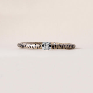 18K Gold Soho Diamond and Enamel Bangle