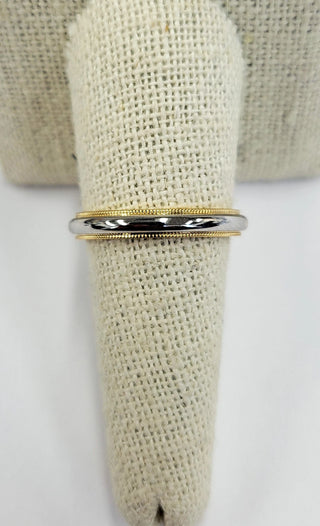 Estate 18K/Plat Tiffany & Co. Milgrain Band