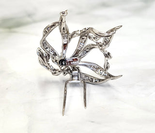 Vintage 18K Gold 2.10 Carats Diamond Whimsical Brooch