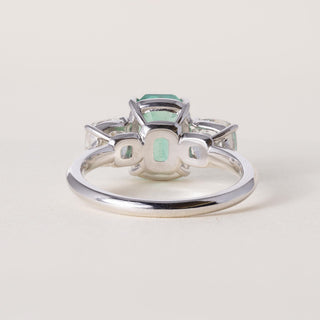 Vintage 18K Gold 2.32 Carat Colombian Emerald and Diamond Ring