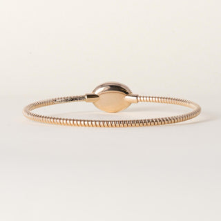 18K Rose Gold Fidia Tubogas Mother of Pearl Thin Bangle