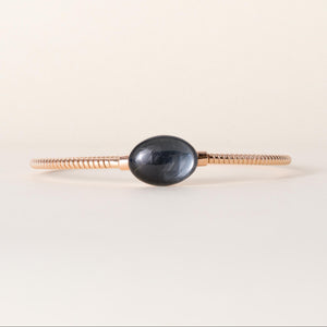18K Rose Gold Fidia Italian Tubogas Thin Bangle