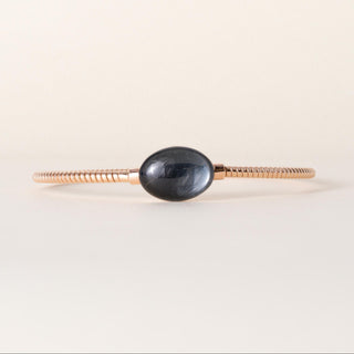 18K Rose Gold Fidia Italian Tubogas Thin Bangle