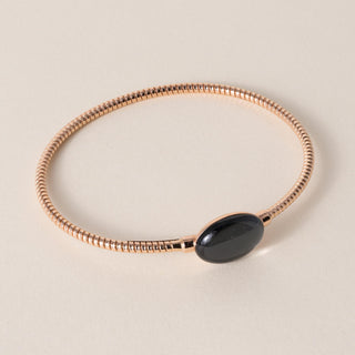 18K Rose Gold Fidia Italian Tubogas Thin Bangle