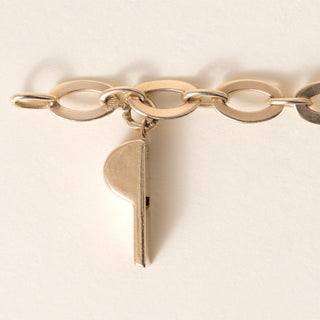 Vintage 14K Yellow Gold Multi Objects Charm Bracelet