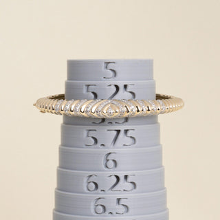 Vintage 1990s 14K Gold 1.50 Carats Diamond Rope Bangle Bracelet