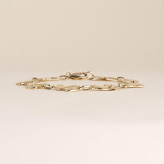 Vintage 18K Yellow Gold 0.16ctw Diamond Elephant Charm Link Bracelet