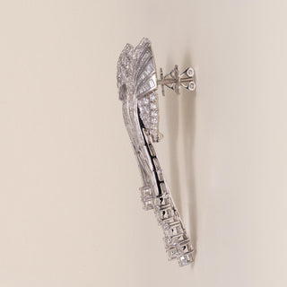 Estate 14K White Gold 16.01 Carats Cascading Diamond Chandelier Earrings