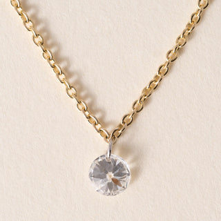 18k YG 0.45ct Old European Cut Pierced Diamond Necklace