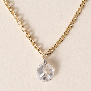 18K Gold 0.46carat Old Mine Cut Pierced Diamond Necklace