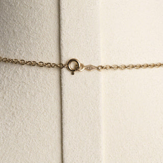 14K/18K Gold Chunky Geometric Blue Topaz & Diamond Pendant Necklace 18"