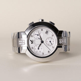 Concord La Scala Stainless Steel Chronograph Diamond Quartz Watch