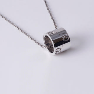 Gucci Icon Necklace 18K White Gold Ladies