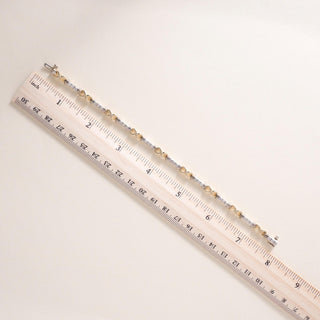 Vintage 14K Gold 0.75 Carats Diamond Infinity Station Tennis Bracelet