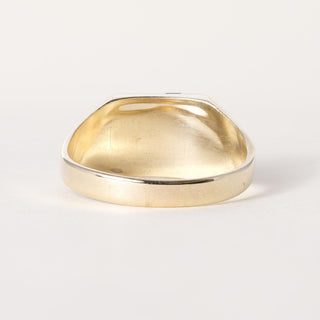 Vintage 14K Gents Diamond and Onyx Ring Band
