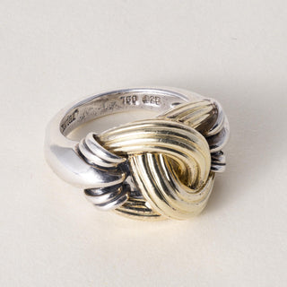 Steven Lagos Caviar collection  Knot Ring in 18K gold and silver