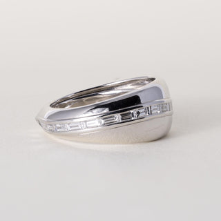 Kat Florence Plat/18K Gold 0.92 Carat Baguette Diamond Ring Band