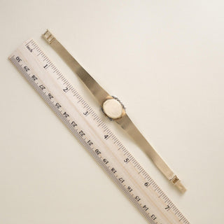 Vintage 14K Gold Mathey Tissot Ladies Diamond Cocktail Watch