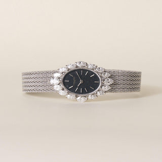 Vintage Vacheron Constantin 18K Gold 3.25 Carats Marquise Diamond Dress Watch