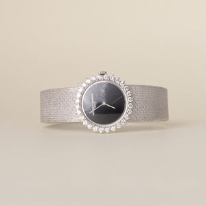 Vintage Vacheron Constantin 18-Karat Gold Diamond Bezel Lady Watch Circa 1995