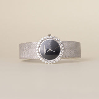 Vintage Vacheron Constantin 18-Karat Gold Diamond Bezel Lady Watch Circa 1995