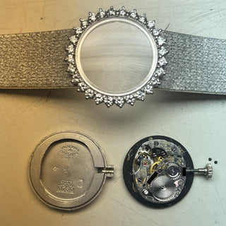 Vintage Vacheron Constantin 18-Karat Gold Diamond Bezel Lady Watch Circa 1995