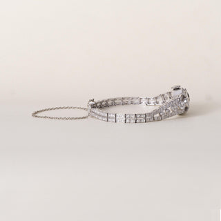 Vintage Platinum Hamilton 3 Carats Diamond Ladies Cocktail Watch