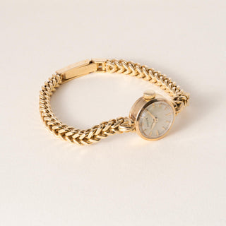 Vintage Rolex Ladies 18K Gold Cocktail Watch on Solid Gold Bracelet