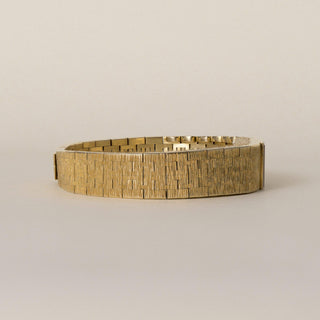 Vintage 1960s Piaget 18K Gold Square Champagne Dial Back Wind Bracelet Watch