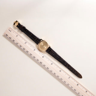 Vintage Rolex Cellini Brown Leather Strap 18k YG