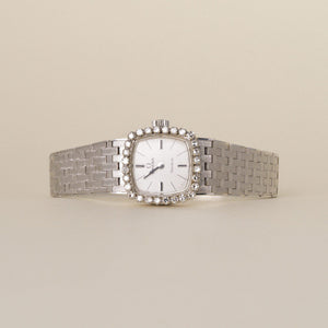 Vintage Omega Geneve 18K Gold Diamonds Cocktail Ladies' Wristwatch