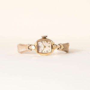 Vintage 1950s 14K Gold Bulova Ladies Cocktail Watch