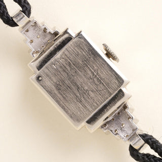 Vintage 1950's Hamilton Art Deco 14k Diamond Staircase Lady's Wristwatch