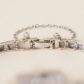 Art Deco Blancpain 1 carat Diamond Ladies Cocktail Watch 14K White Gold