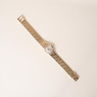 Vintage Rolex Precision Ladies Cocktail Diamond Wristwatch 18K Gold