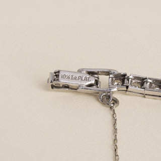 Vintage 1950s Art Deco Pery Platinum 2.50 Carat Diamond Cocktail Watch
