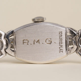 Art Deco Hamilton 14K Gold 5 Carats Marquise Diamond Cocktail Watch