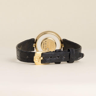 Vintage 1980s Chopard Happy Diamonds 18K Gold Diamond Bezel Watch