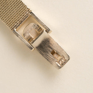 Vintage Lucien Piccard 14-Karat Yellow Gold Diamond Bezel Tiger Eye Watch