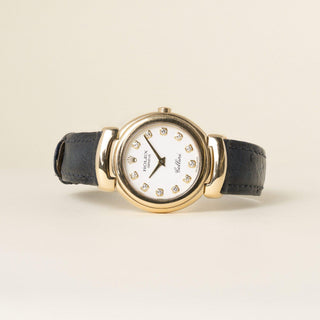 Vintage Rolex Cellini 18K Yellow Gold Diamond Dial Ladies Watch