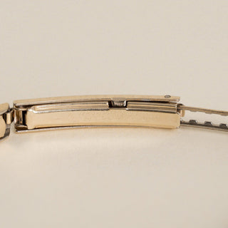 Vintage 1940s Le Coultre Square Dial 14K Yellow Gold Black Nylon Strap Watch