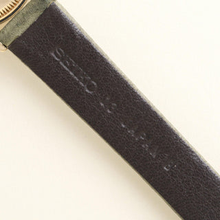 Vintage 18K Rolex Lady Datejust Wood Dial Pistachio Green Leather Strap Watch