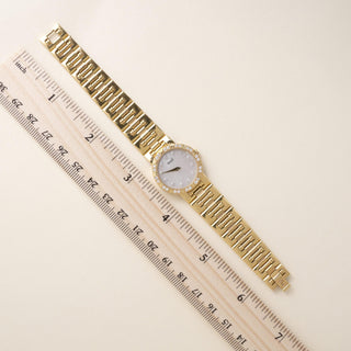 Vintage 18K Piaget Dancer Diamond and Mother of Pearl Dial Ladies Watch