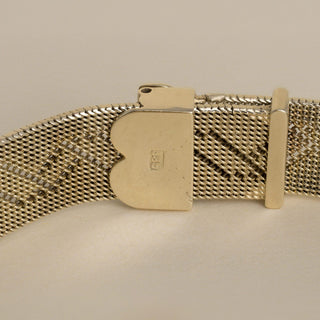 1920s Art Deco E. Gubelin Lucerne 14K Gold  Octagonal Floral Enamel Watch